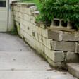 a collapsing retaining wall in Fort Bragg