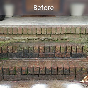 Sunken front stoop in Fayetteville