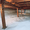 A sealed, encapsulated crawl space in Lumberton.