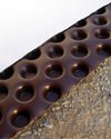 Crawl space drainage matting in a home in Lumberton, North Carolina