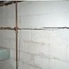 Severe foundation damage from a long crack in a bucking wall of a Havelock home.
