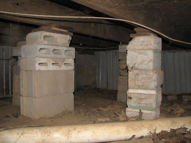 Sagging Crawl Space Repair Near Greenville, Wilmington, Fayetteville