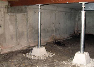 Crawl space jack post installation La Grange