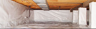 an encapsulated crawl space system in Sanford
