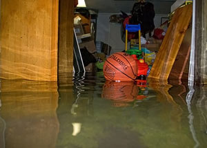 Flooded basement in Fayetteville