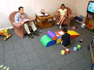Waterproof basement flooring installed in a family room in Wrightsville Beach, North Carolina