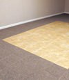tiled and carpeted basement flooring installed in a Jacksonville home