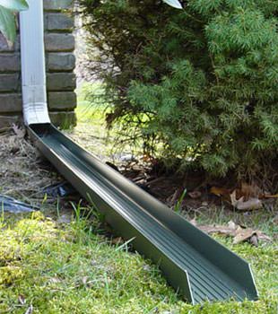 Gutter downspout extension installed in Rocky Point