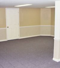 Plastic 20-mil vapor barrier for dirt basements, Lumberton, North Carolina installation