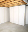 Fiberglass insulated basement wall system in Fort Bragg, NC